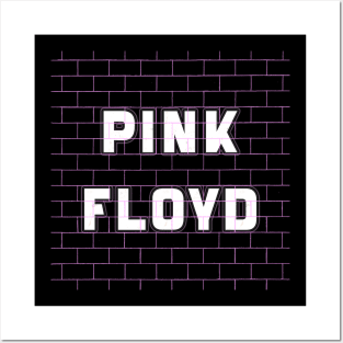 VINTAGE PINK TEXT ART (PINK FLOYD) Posters and Art